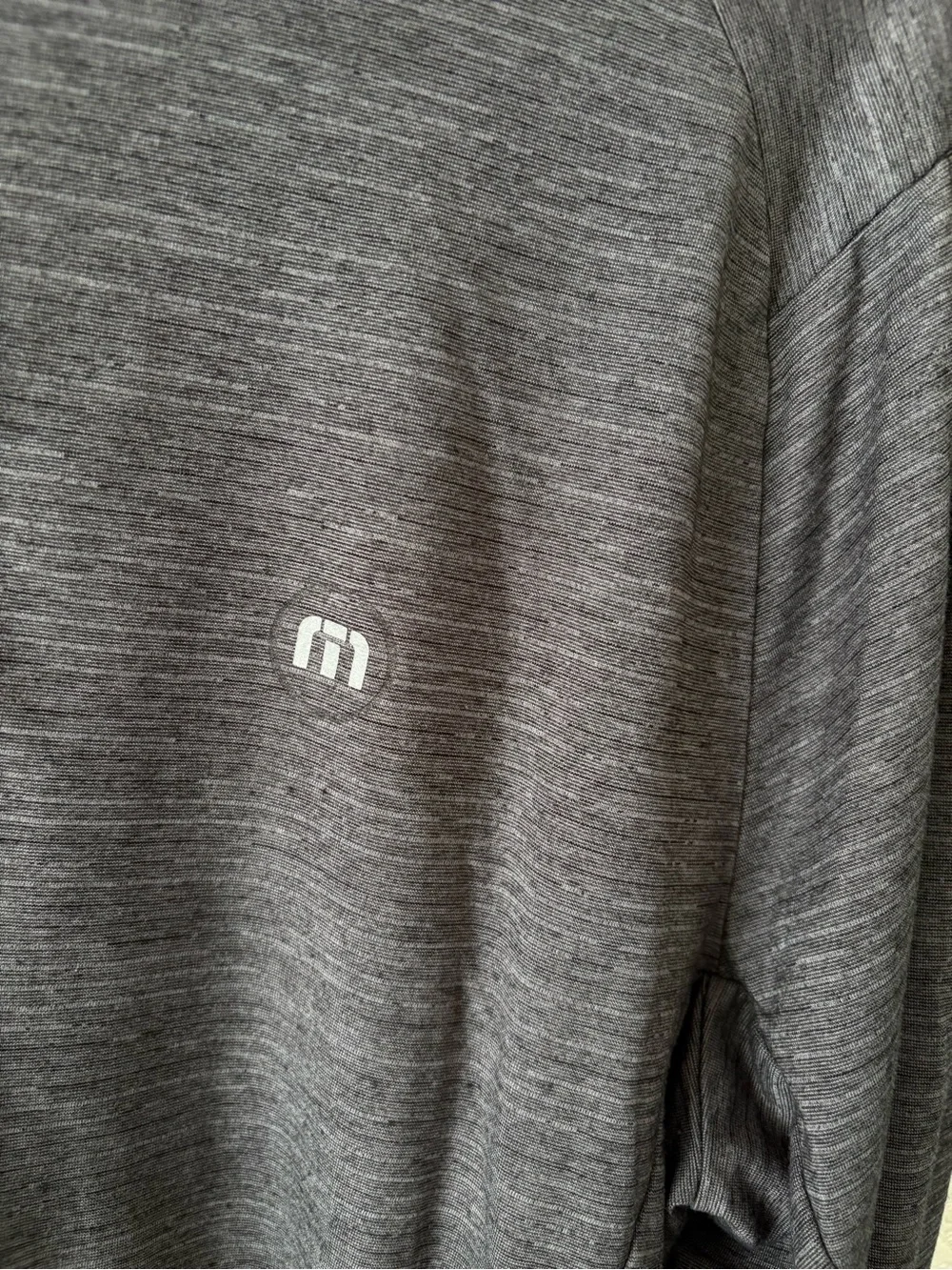 TravisMathew Heathered Charcoal Gray Quarter-Zip